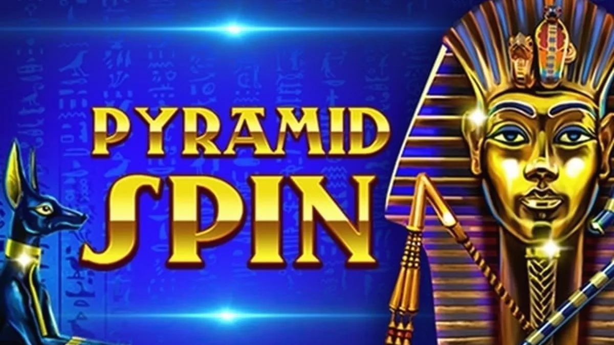 Tampilan layar game slot Pyramid Spin dengan tema Mesir kuno